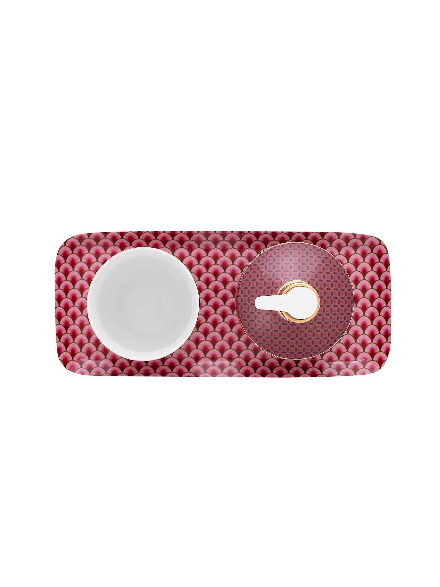 PIP STUDIO | Badaccessoires Set 3tlg Kyoto Festival Dark Pink | beere